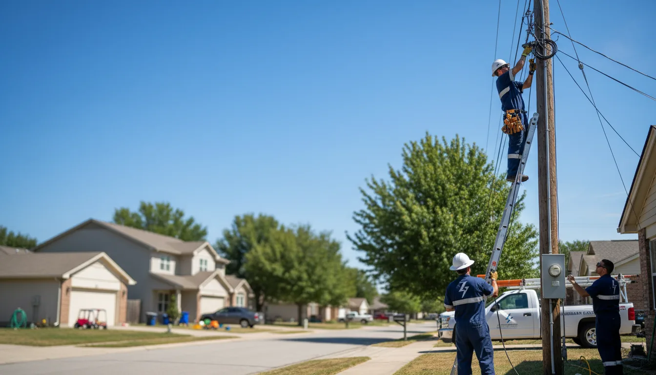 Residential electrician providing installation services in Pulaski, PA